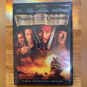 NEW DVD Disney Pirates of the Caribbean The Curse of the Black Pearl 2 Disc Set